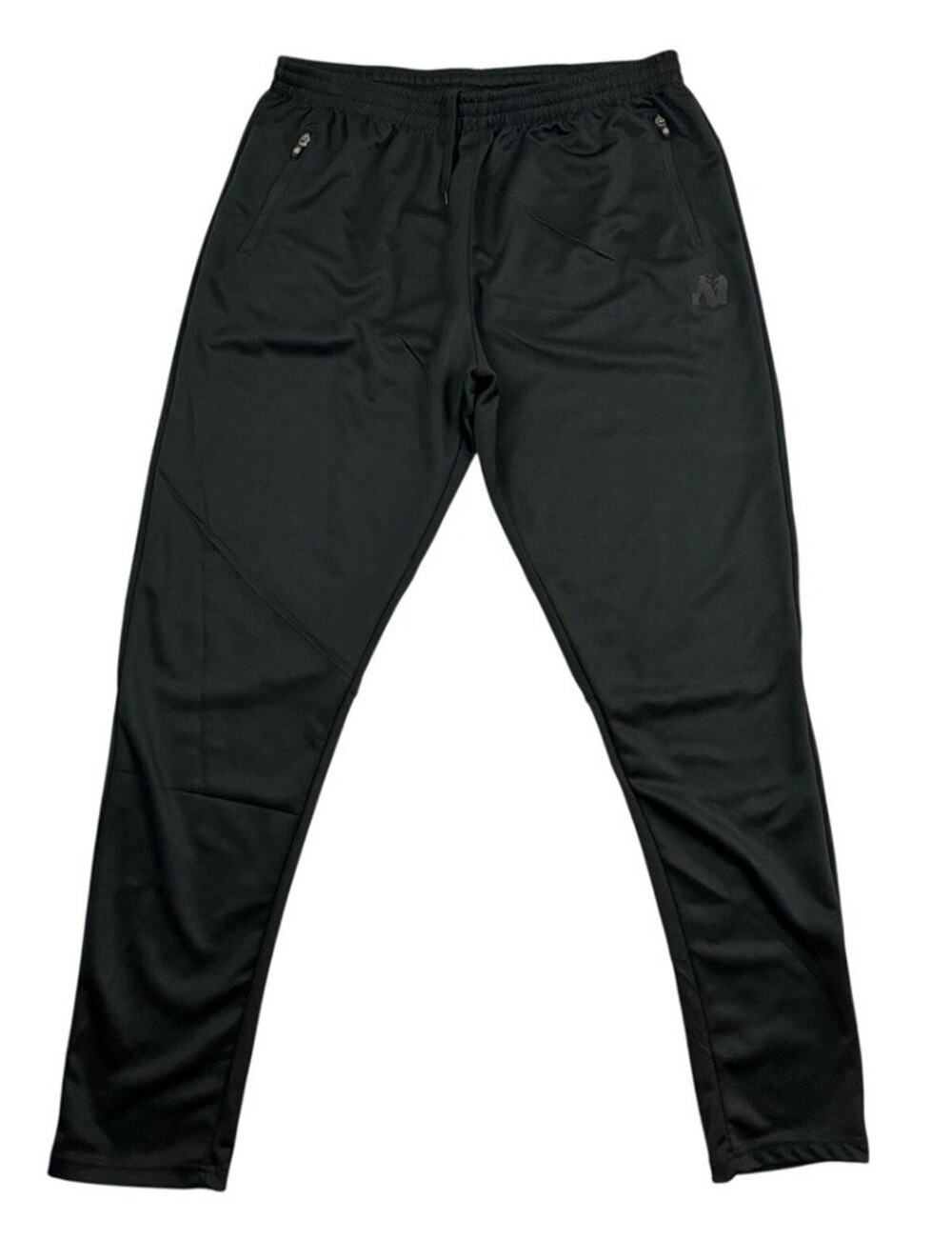 Gorilla Wear Black Jogger Pants 4XL Workout Gym Track Tapered Zippered